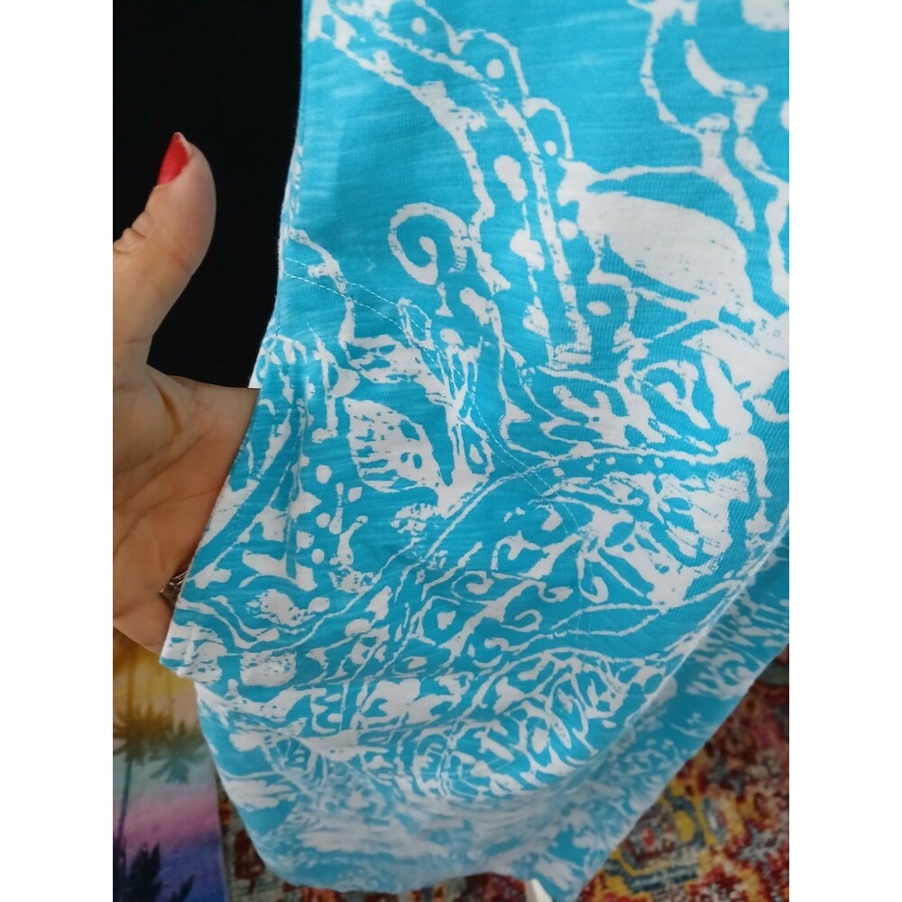 Escape by Habitat Clothes Sleeveless Blue/White Dress with Pockets SMALL NWOT - Picture 4 of 9